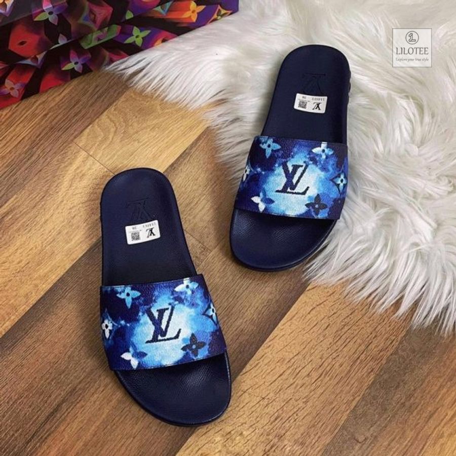 Louis Vuitton Blue Slide Sandals 2