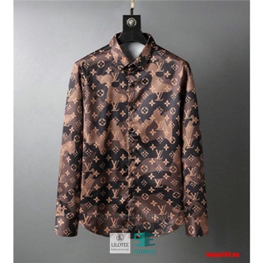 Louis Vuitton Brown 3D Longsleeve button shirt 4