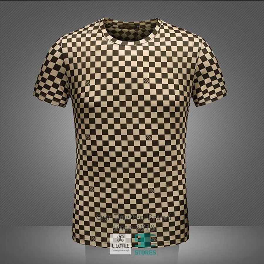 Louis Vuitton Caro Pattern 3D T-Shirt 4