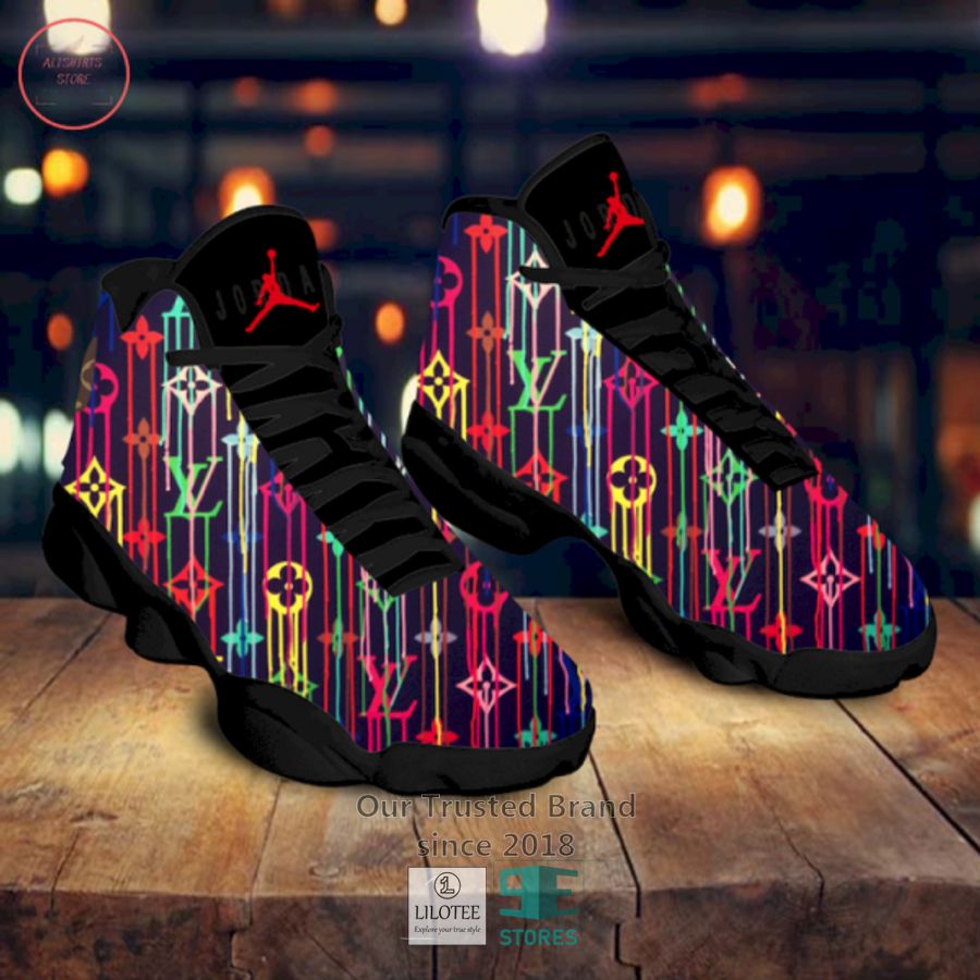 Louis Vuitton Colors Air Jordan 13 Sneaker Shoes 2