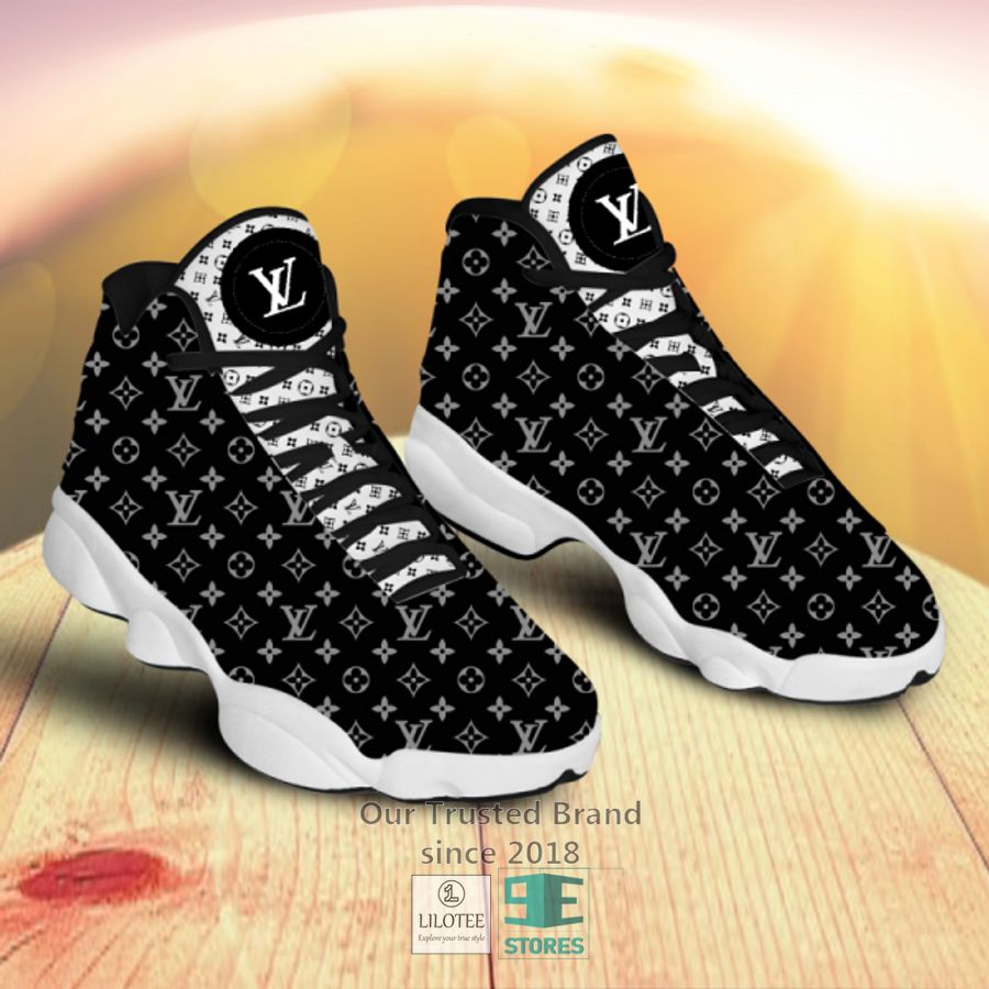 Louis Vuitton LV Black White Air Jordan 13 Sneaker Shoes 2