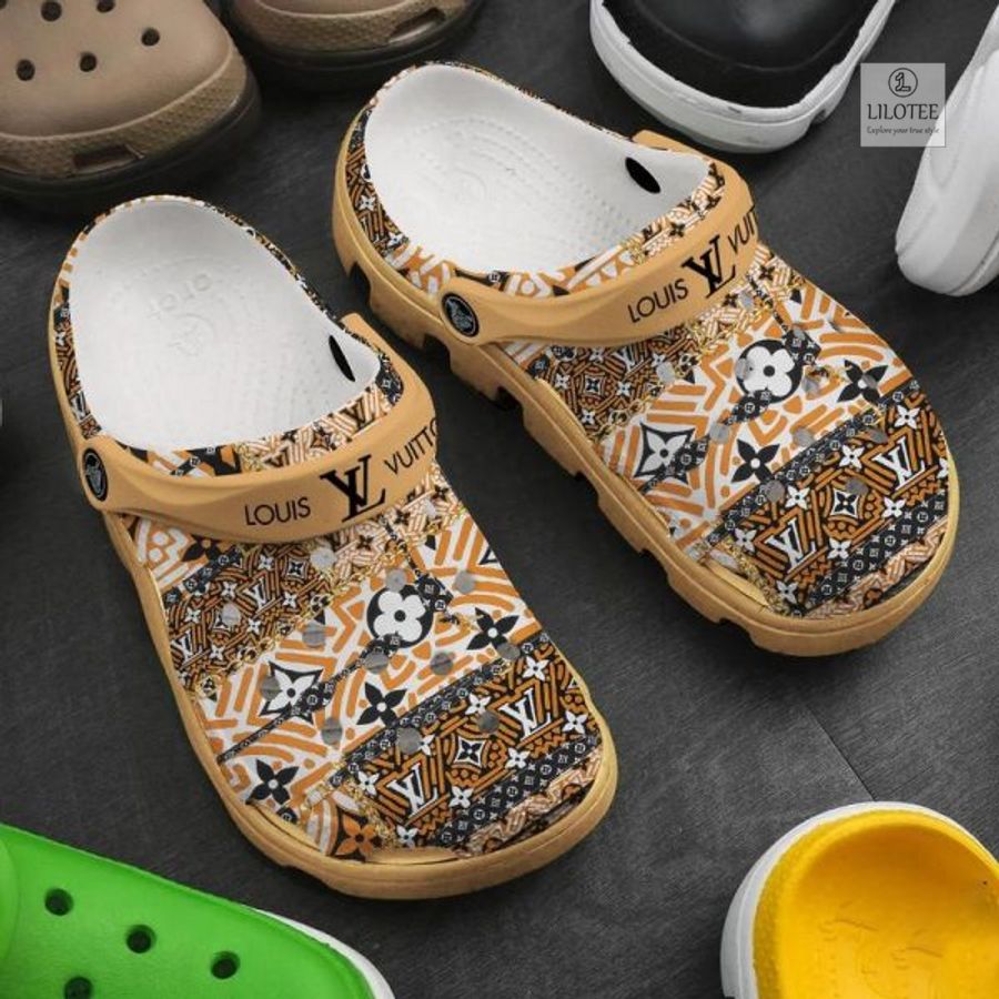 Louis Vuitton LV Brown Pattern Crocband Shoes 4