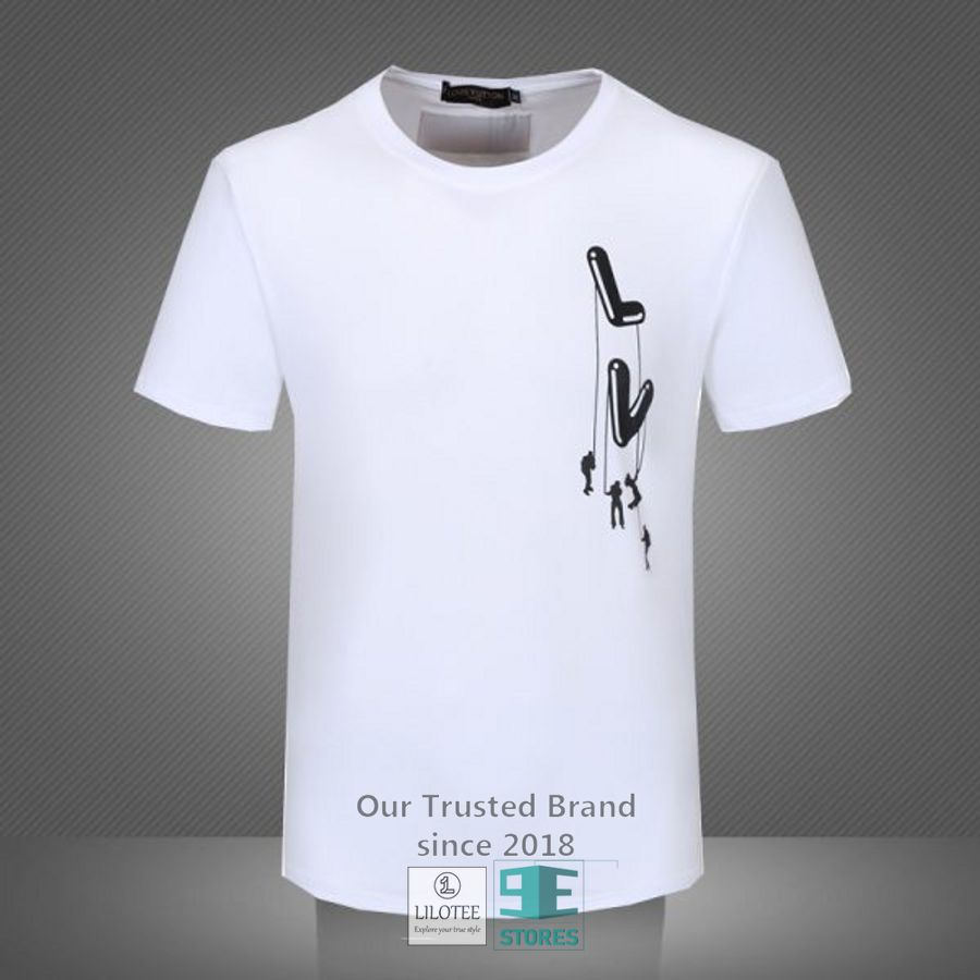 Louis Vuitton LV White Simple 3D T-Shirt 2