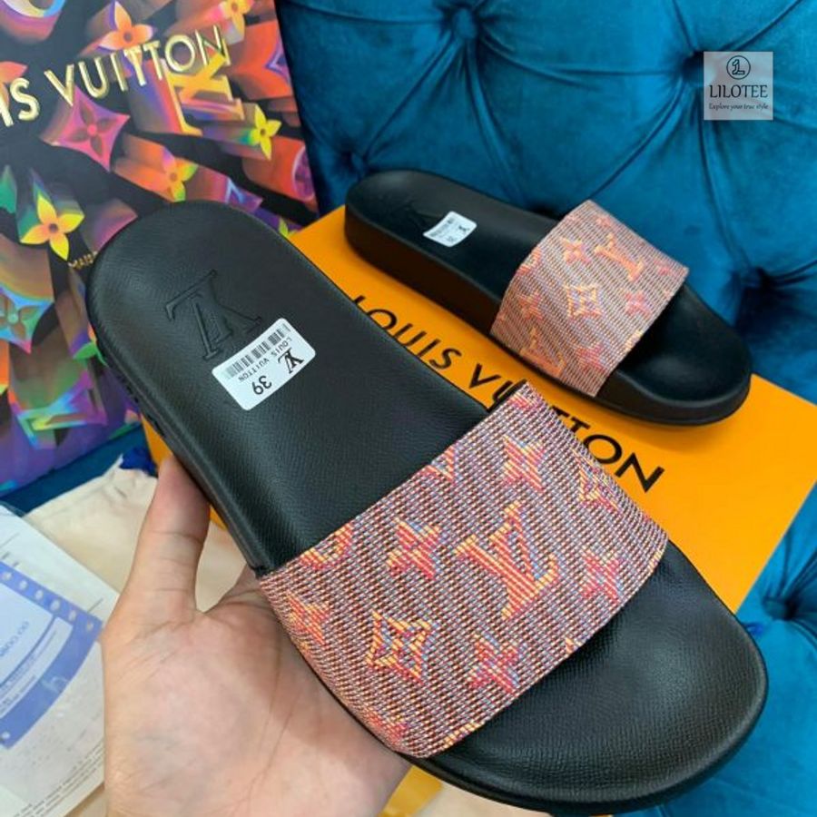 Louis Vuitton Red LV Slide Sandals 3