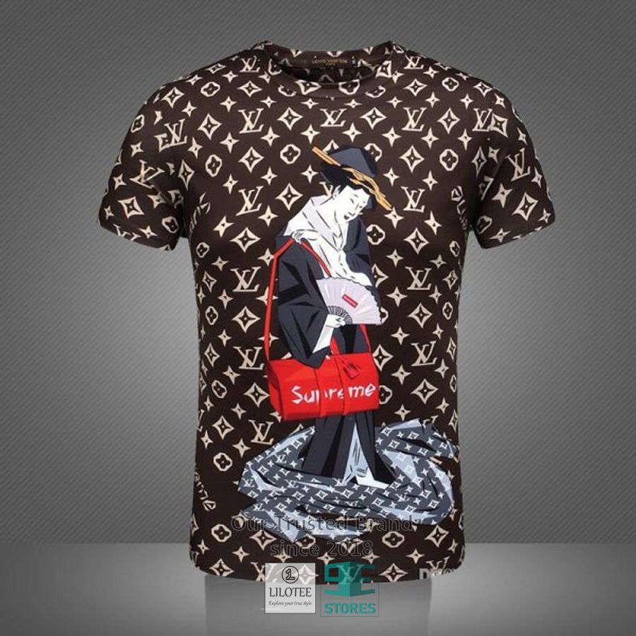 Louis Vuitton Supreme Geisha 3D T-Shirt 3