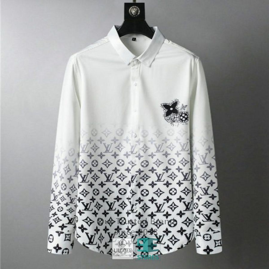 Louis Vuitton White Color 3D Longsleeve button shirt 3