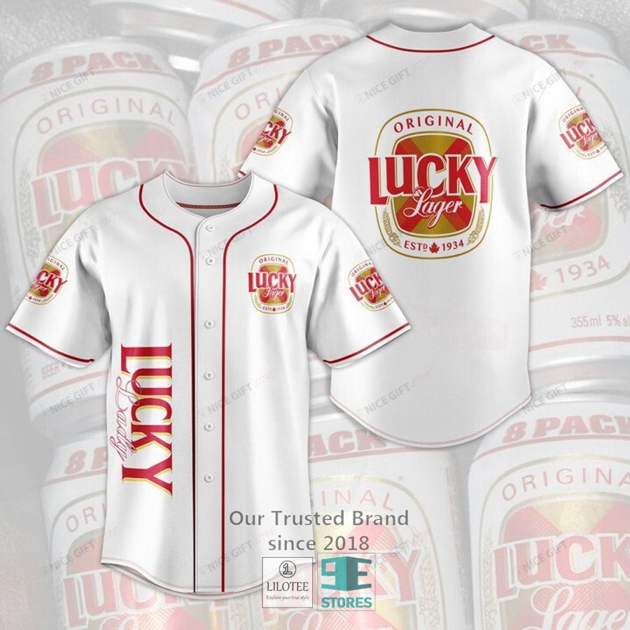 Lucky Lager Baseball Jersey 2