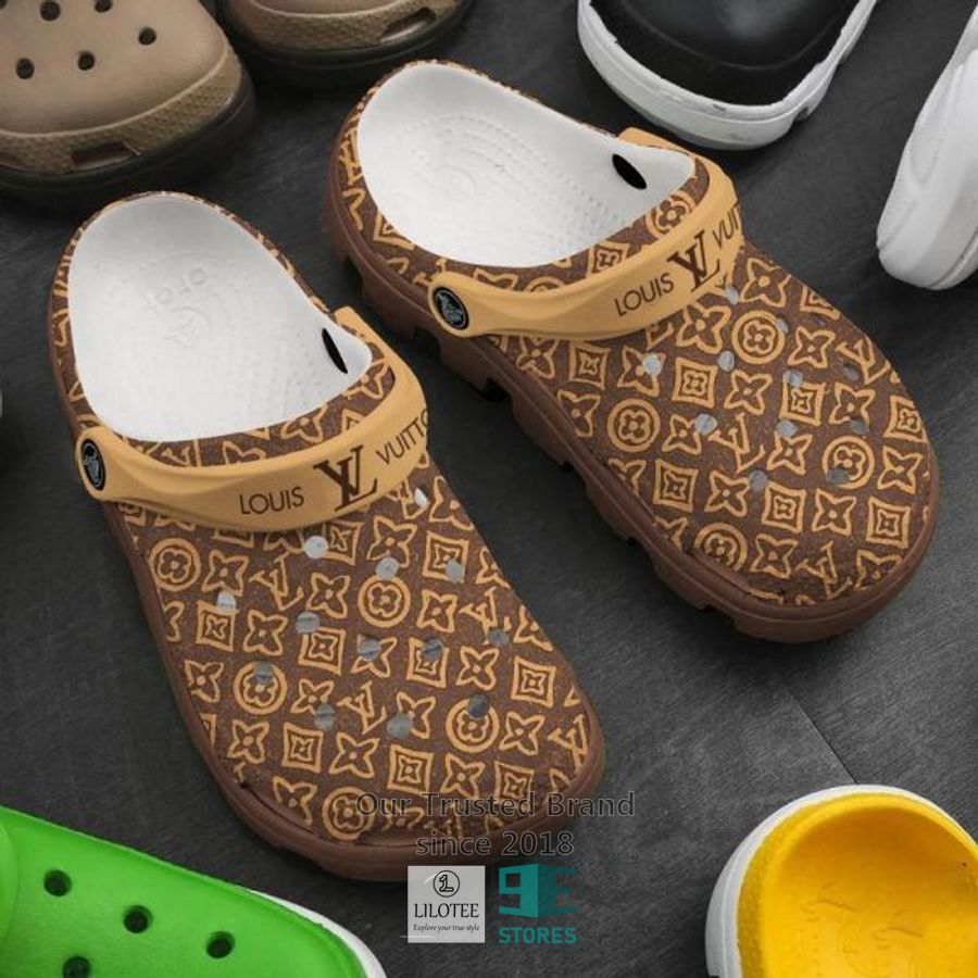 LV Louis Vuitton Brown Crocband Shoes 4