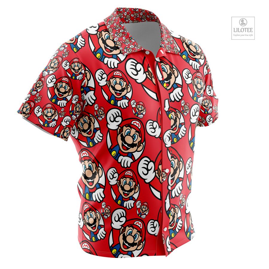 Mario Super Mario Short Sleeve Hawaiian Shirt 6