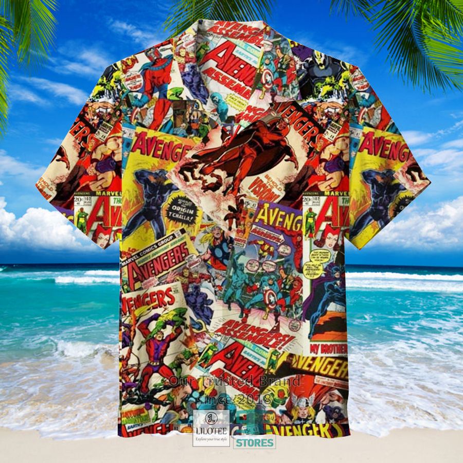 Marvel Comics Covers Colorful Hawaiian Shirt 3