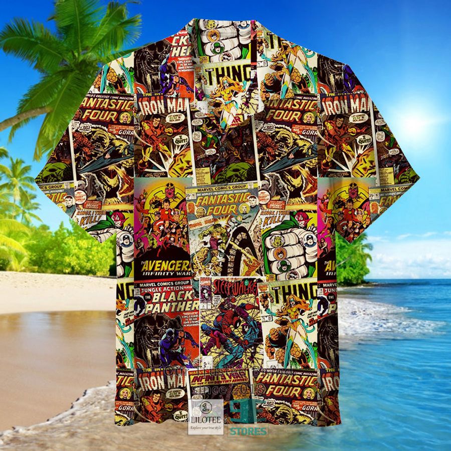 Marvel Comics Covers Hawaiian Shirt 2