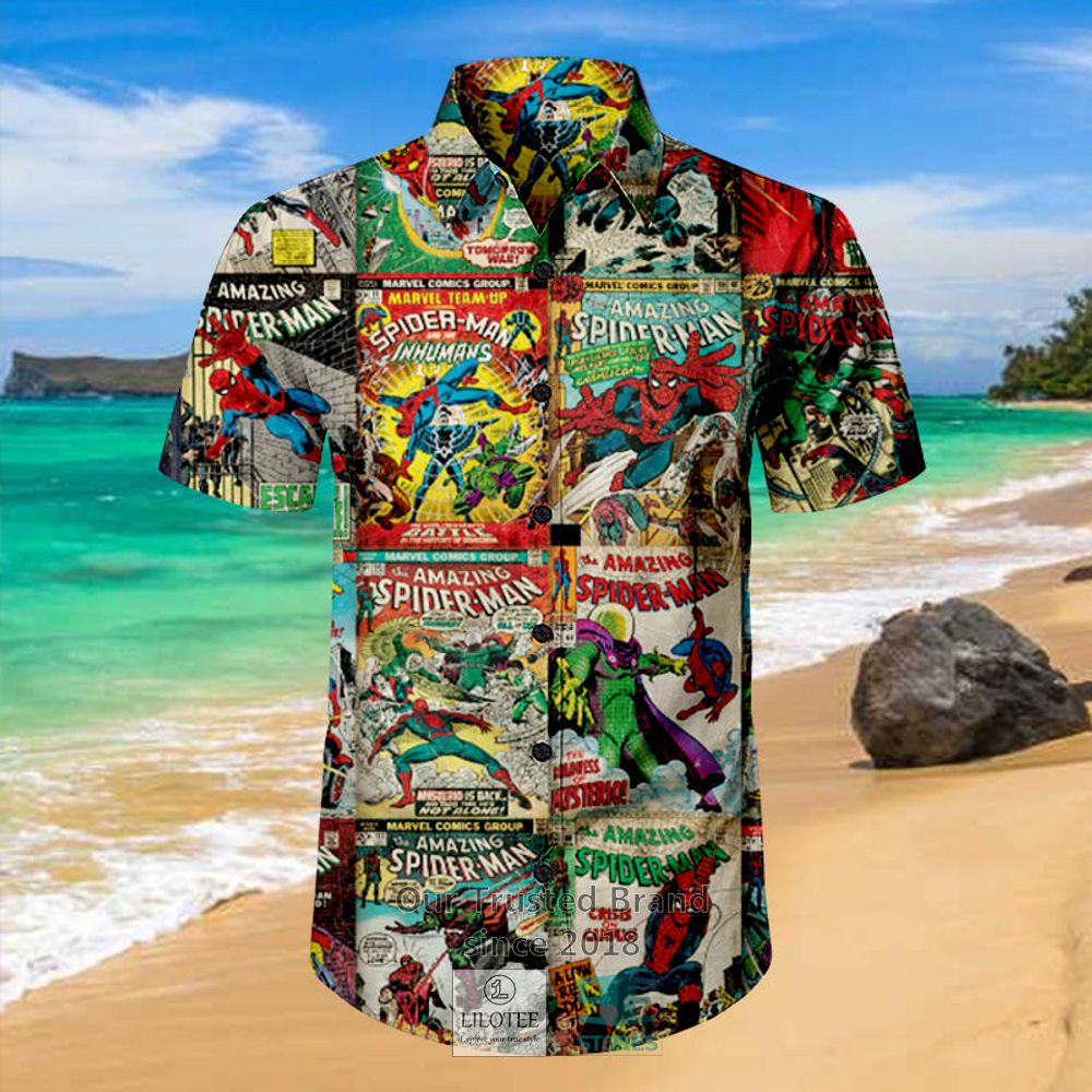 Marvel Spider Man Cover Hawaiian Shirt 2