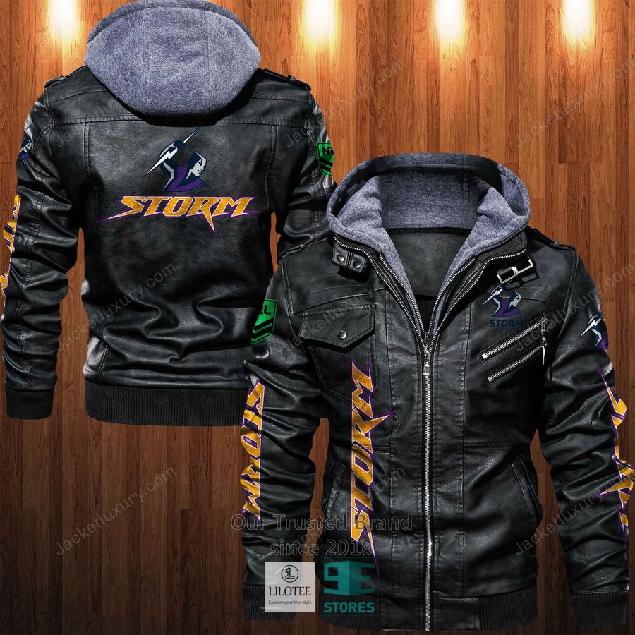 Melbourne Storm Leather Jacket 4