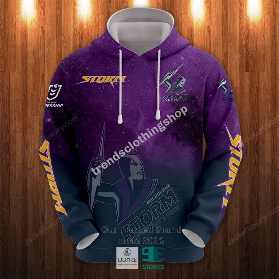 Melbourne Storm Purple Galaxy Hoodie, Polo Shirt 23