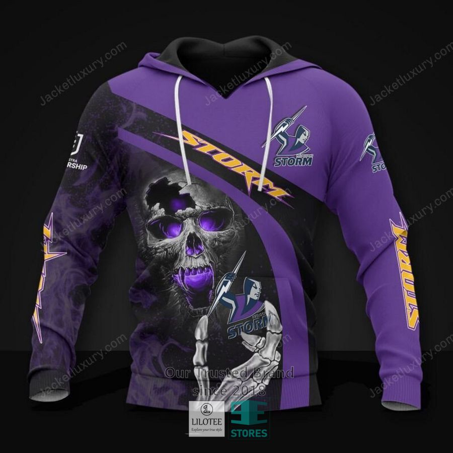 Melbourne Storm Skull Hoodie, Polo Shirt 20