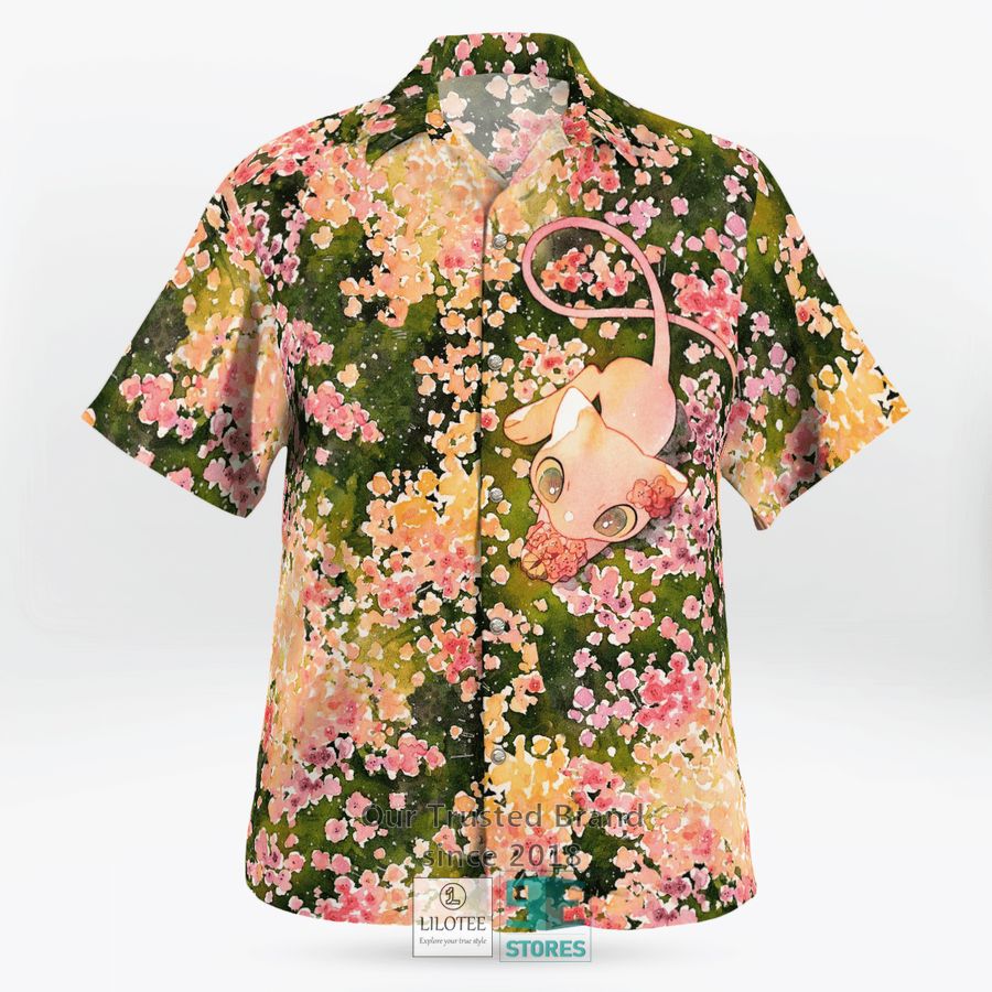 Mew Summer Flowers Hawaiian Shirt, Short 13