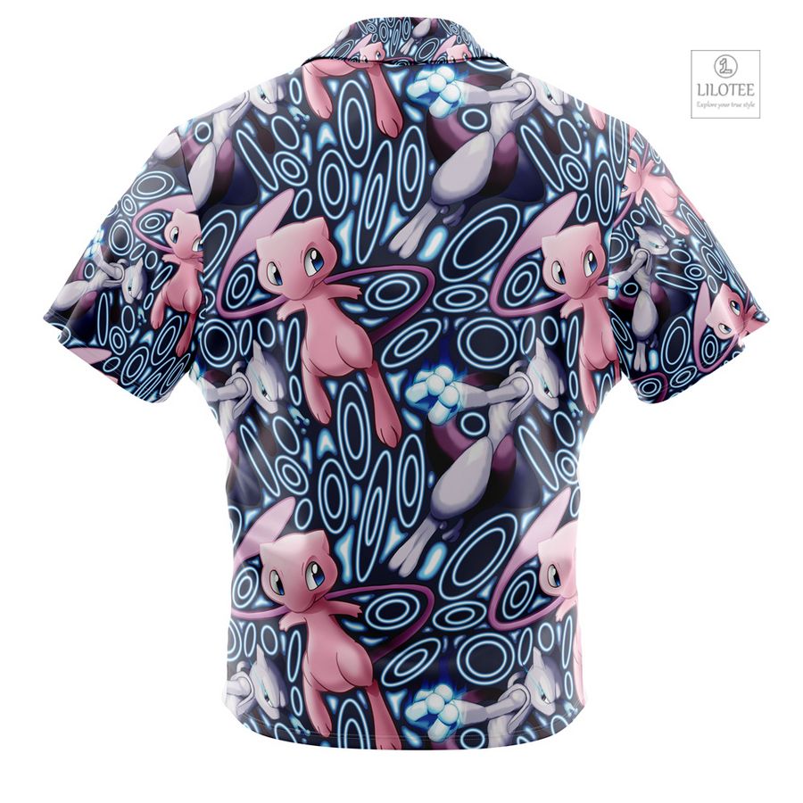 Mew x Mewtwo Pokemon Short Sleeve Hawaiian Shirt 3