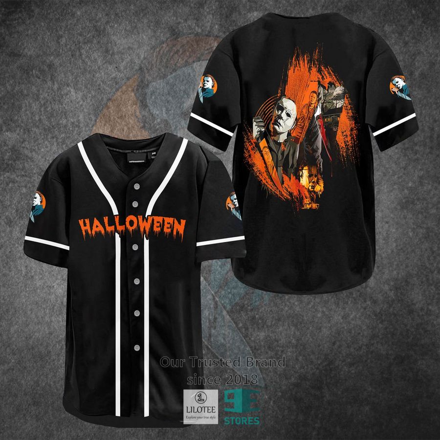Michael Myers Halloween Horror Movie Black Baseball Jersey 3