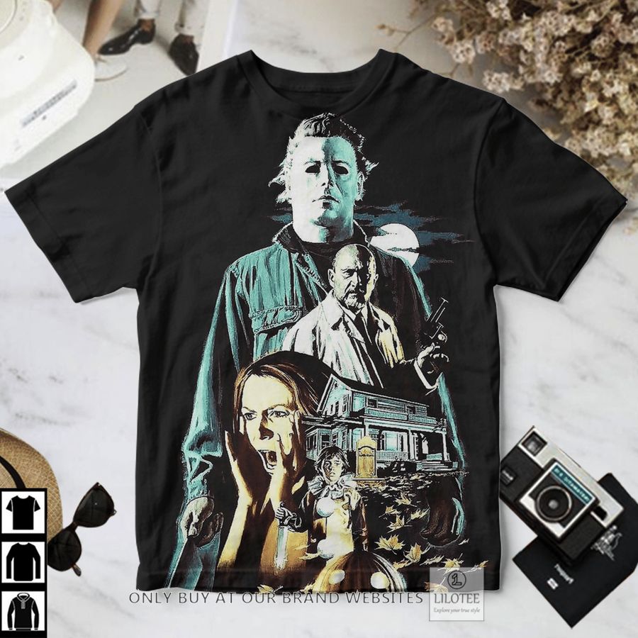 Michael Myers horror moon night T-Shirt 2