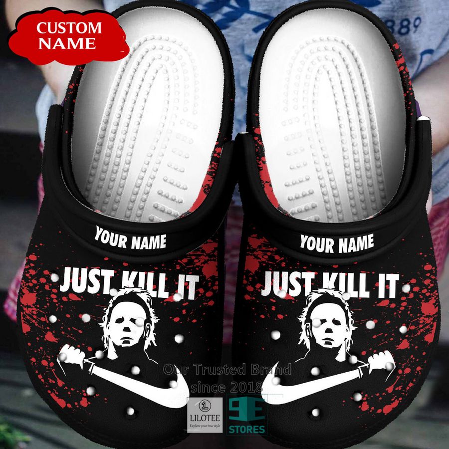 Michael Myers Just Kill It Custom Name Clogs Shoes 3