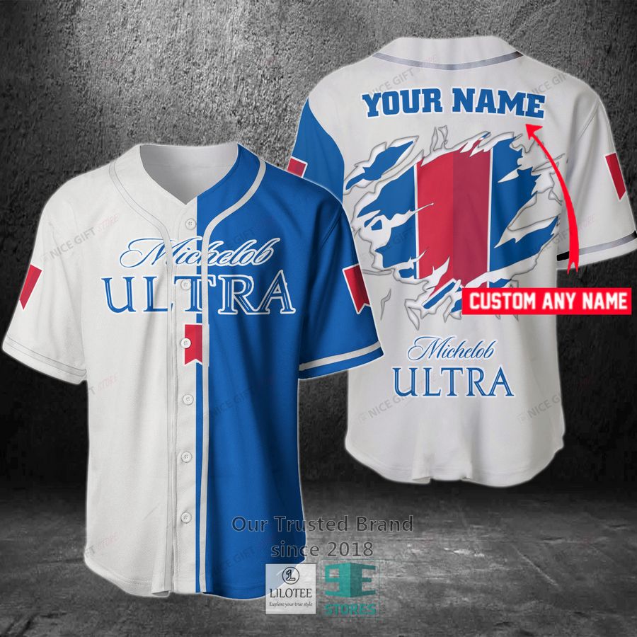 Michelob Ultra Your Name Baseball Jersey 3