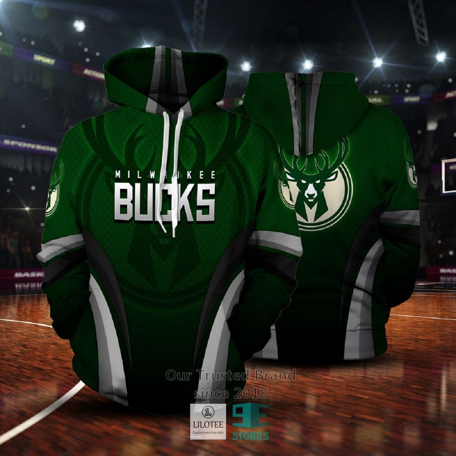 Milwaukee Bucks 3D Hoodie 4