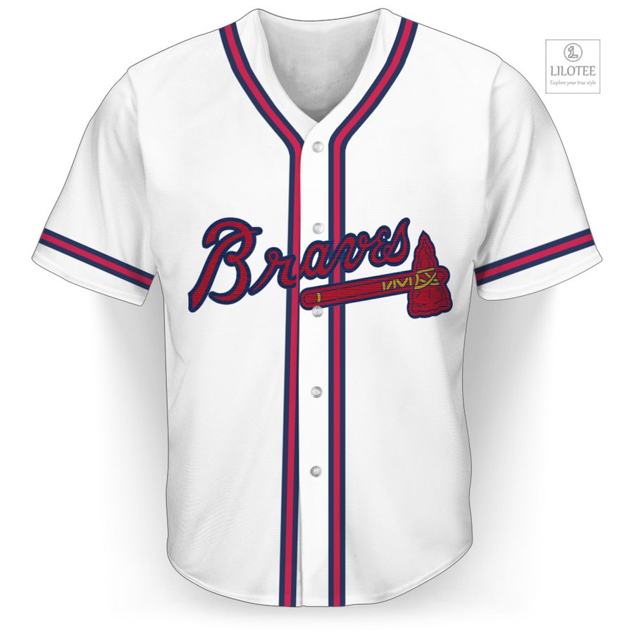 MLB Atlanta Braves White Baseball Jersey 2