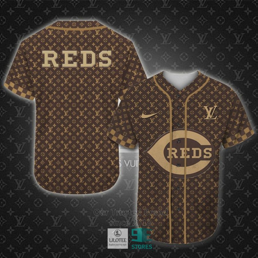 MLB Cincinnati Reds Louis Vuitton Baseball Shirt 7