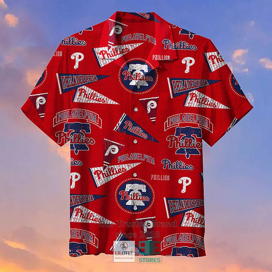 MLB Philadelphia Phillies Retro Hawaiian shirt 3