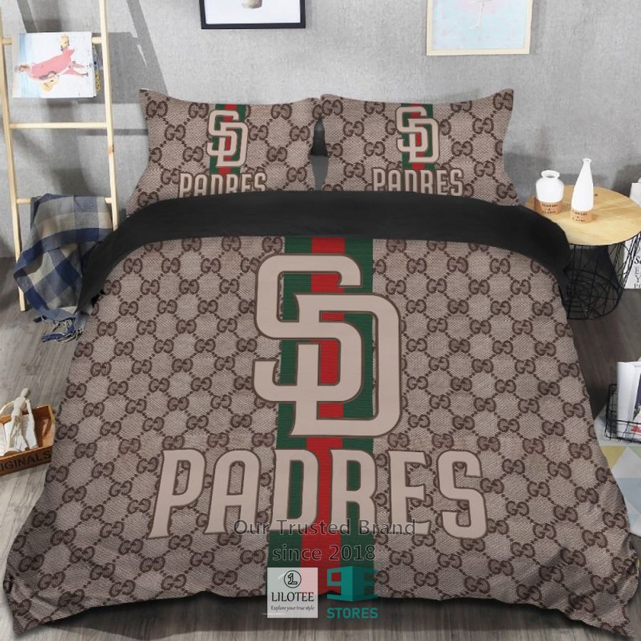 MLB San Diego Padres Gucci Bedding Set 7