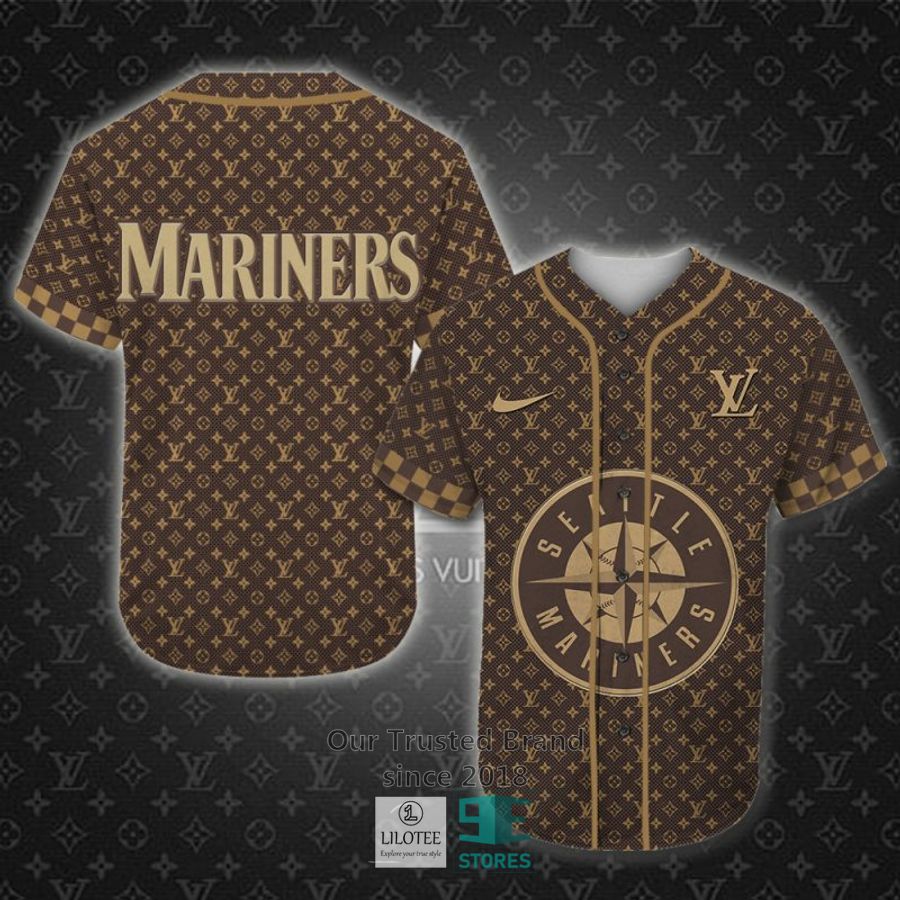 MLB Seattle Mariners Louis Vuitton Baseball Shirt 7