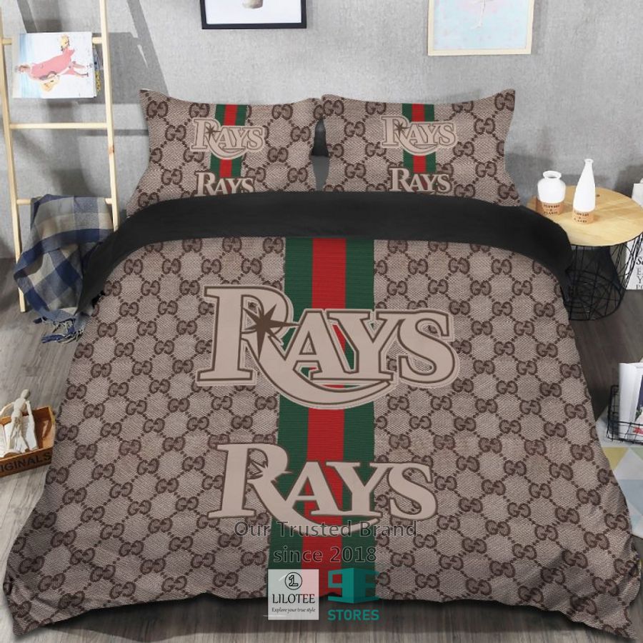 MLB Tampa Bay Rays Gucci Bedding Set 7