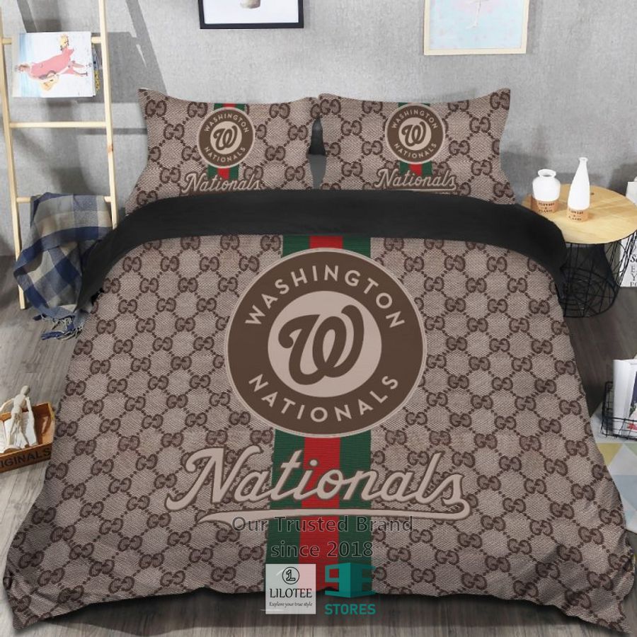 MLB Washington Nationals Gucci Bedding Set 7