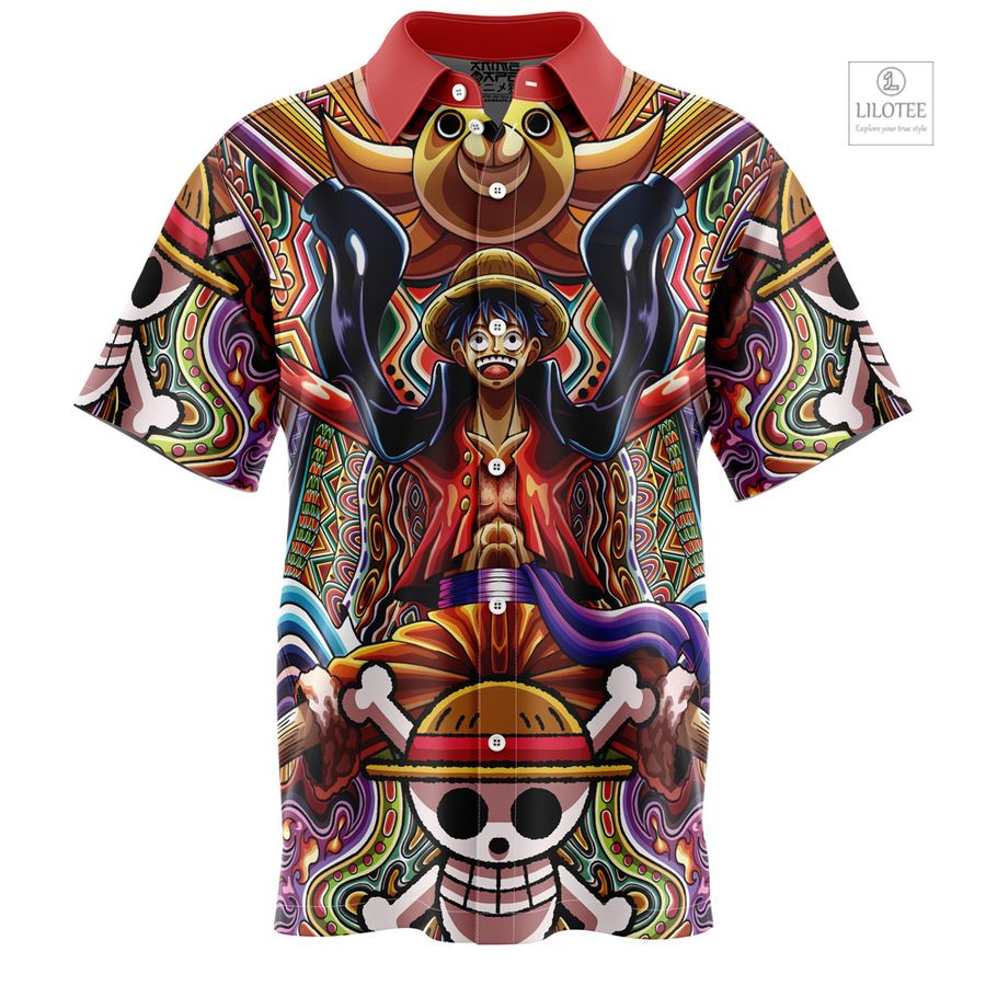 Monkey D. Luffy One Piece Short Sleeve Hawaiian Shirt 7