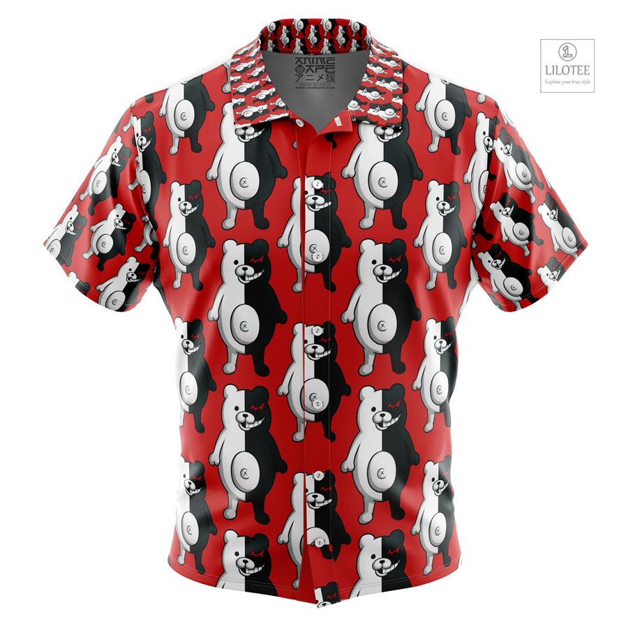 Monokuma Danganronpa Short Sleeve Hawaiian Shirt 12