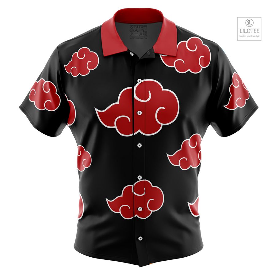 Naruto Akatsuki Short Sleeve Hawaiian Shirt 8