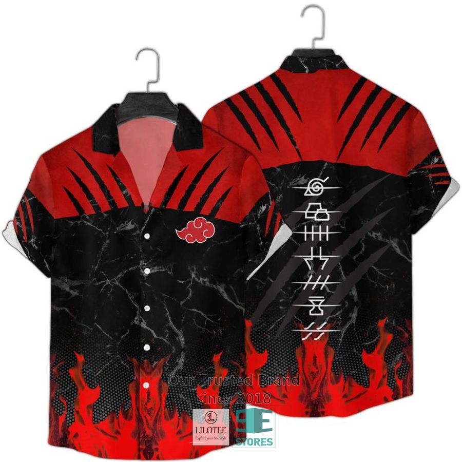 Naruto Fire Casual Hawaiian Shirt 2