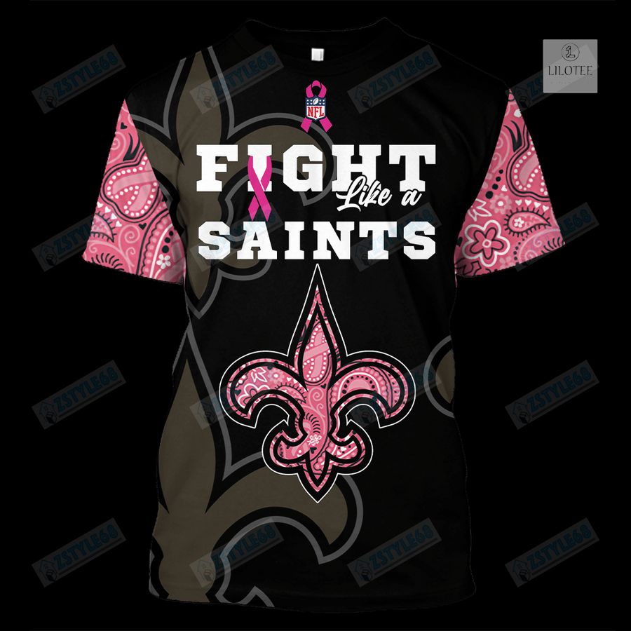 New Orleans Saints Breast Cancer Awareness 3D Hoodie, Shirt 19
