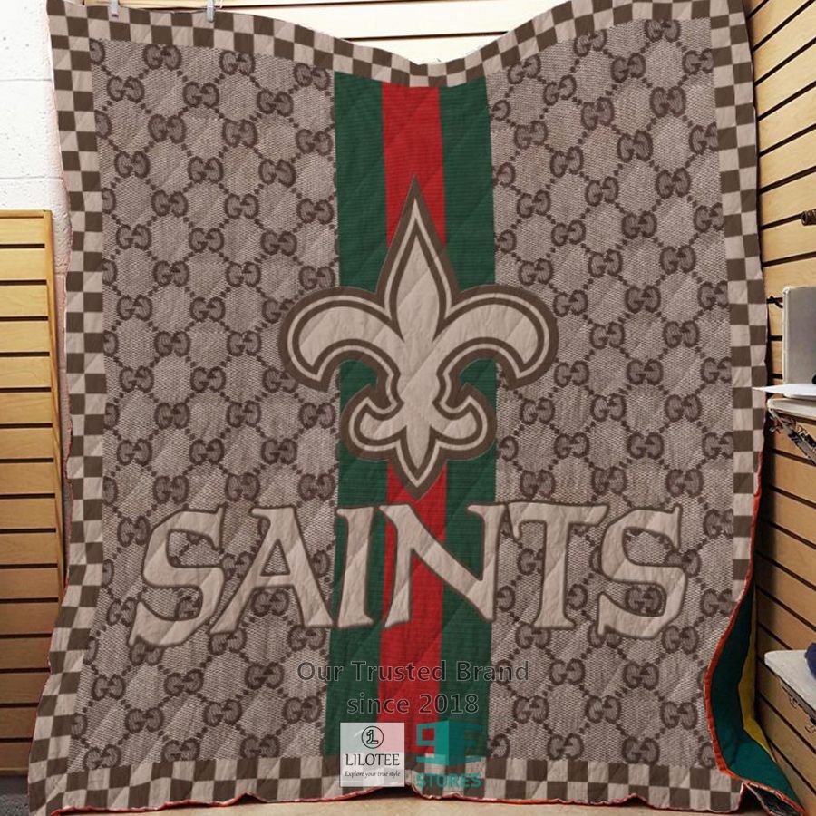 New Orleans Saints Gucci NFL Quilt 7