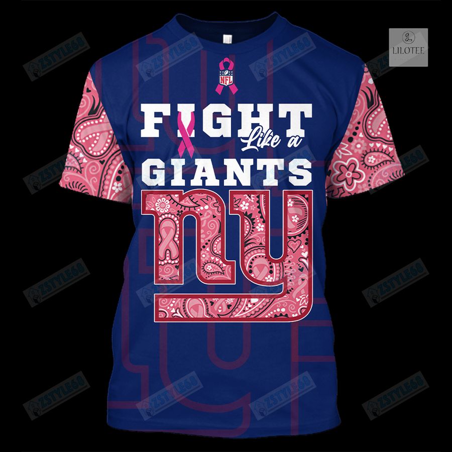 New York Giants Breast Cancer Awareness 3D Hoodie, Shirt 19