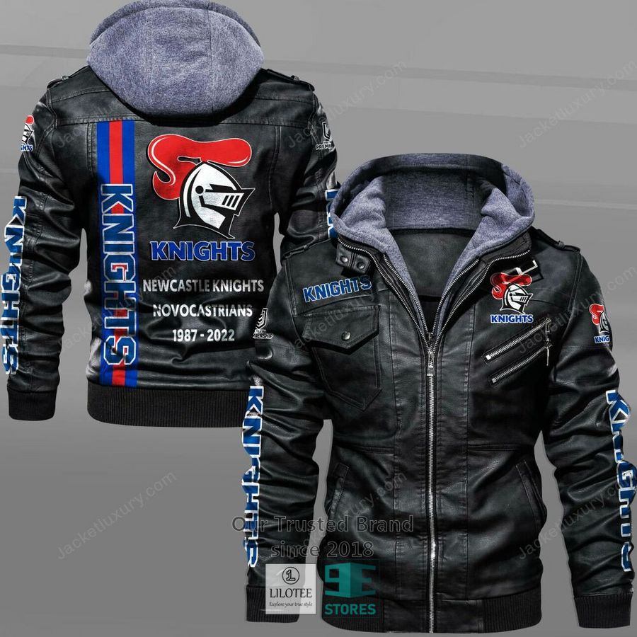 Newcastle Knights 1987 2022 Leather Jacket 4