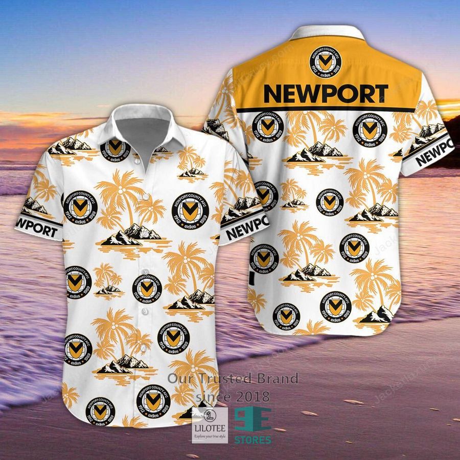 Newport County Hawaiian Shirt 4