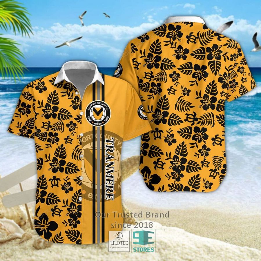 Newport County Hibicus Hawaiian Shirt 5