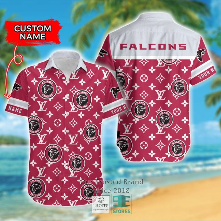 NFL Atlanta Falcons Louis Vuitton Custom Name Hawaiian Shirt 6