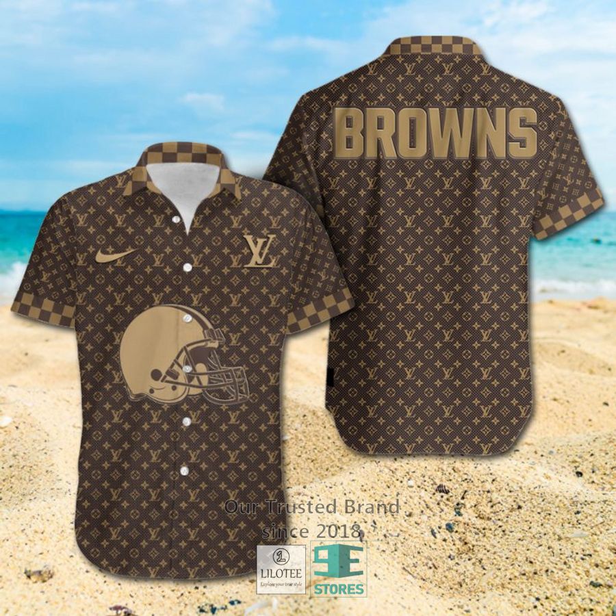 NFL Cleveland Browns Louis Vuitton Luxury Hawaiian shirt, Short 13