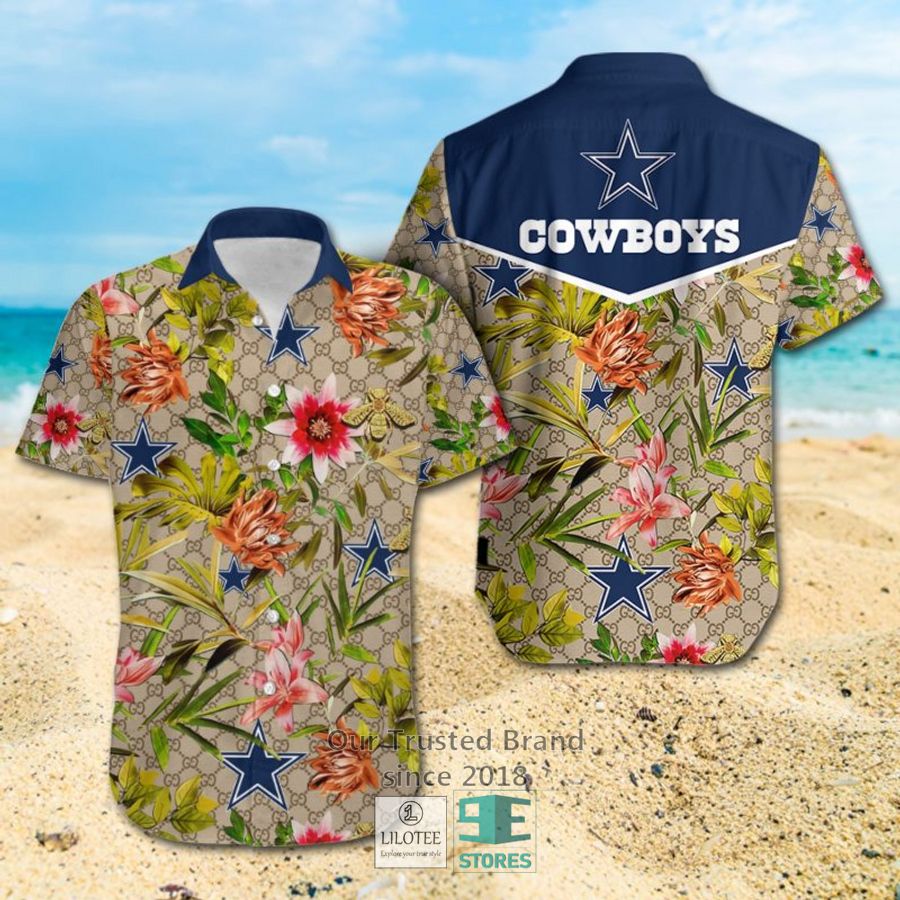 NFL Dallas Cowboys Louis Vuitton LV Hawaiian shirt, Short 6