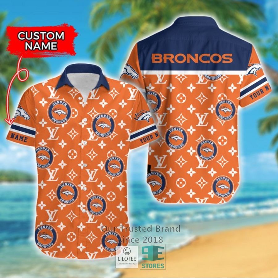 NFL Denver Broncos Louis Vuitton Custom Name Hawaiian Shirt 6