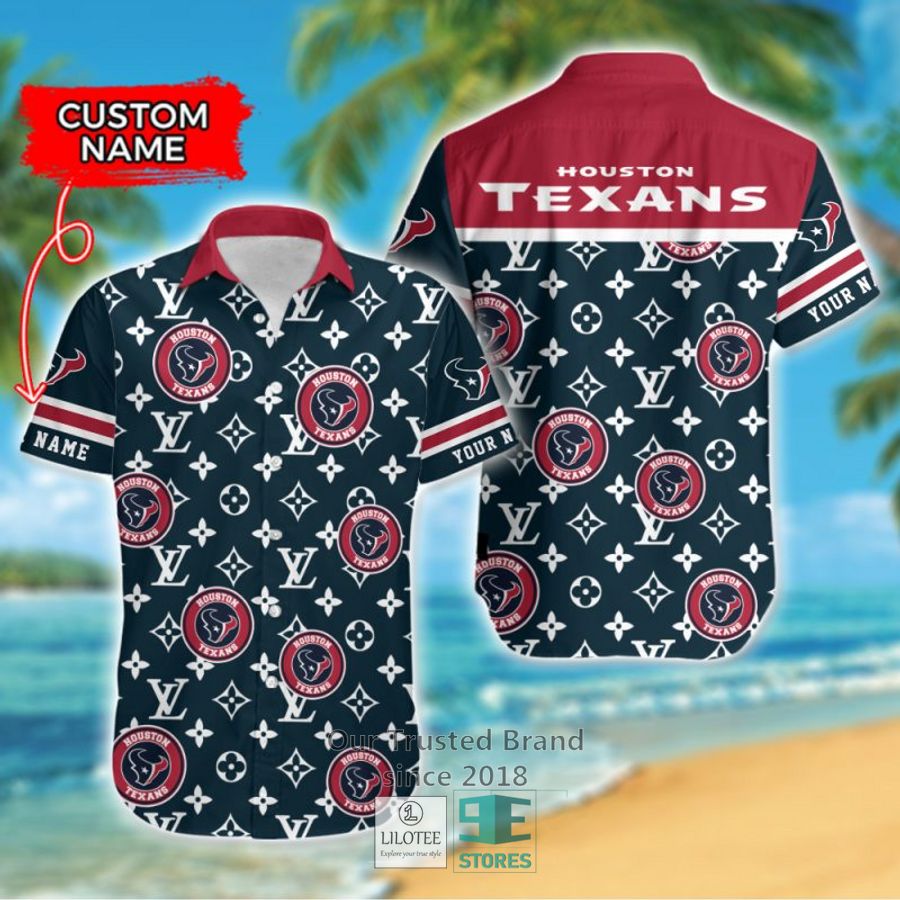 NFL Houston Texans Louis Vuitton Custom Name Hawaiian Shirt 7