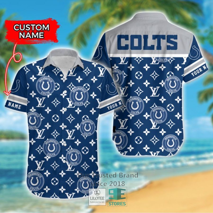 NFL Indianapolis Colts Louis Vuitton Custom Name Hawaiian Shirt 7