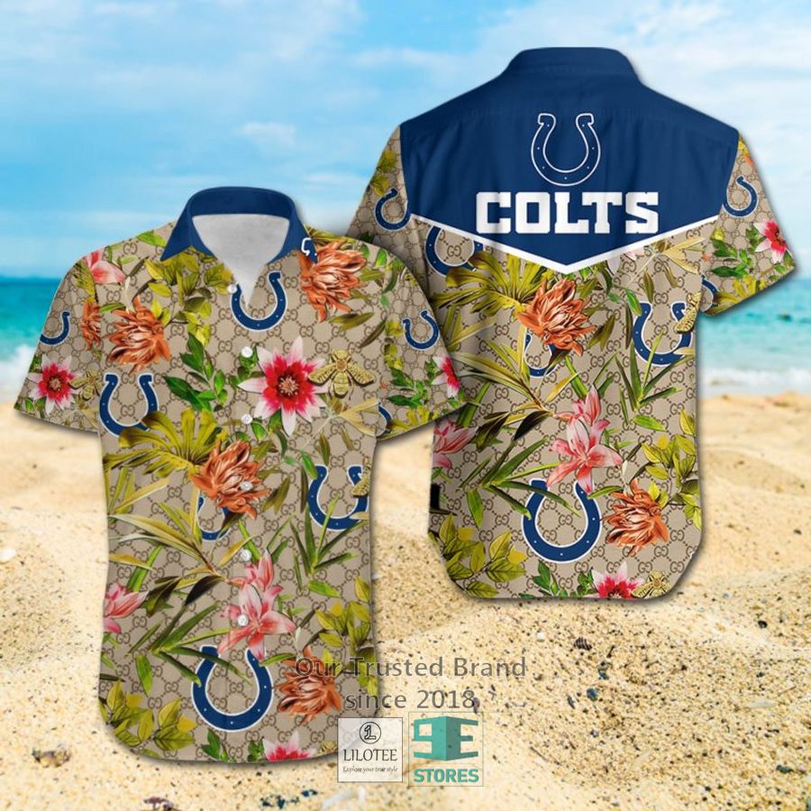NFL Indianapolis Colts Louis Vuitton LV Hawaiian shirt, Short 7